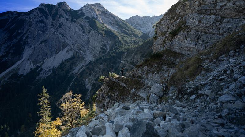 Hiking in the mountains